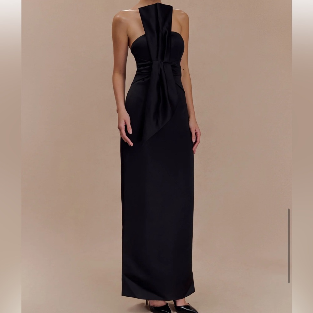 Meshki Cyrill Strapless Black Dress